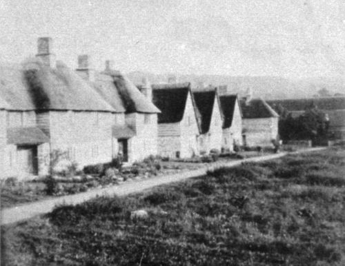 Russells Cottages before the fire