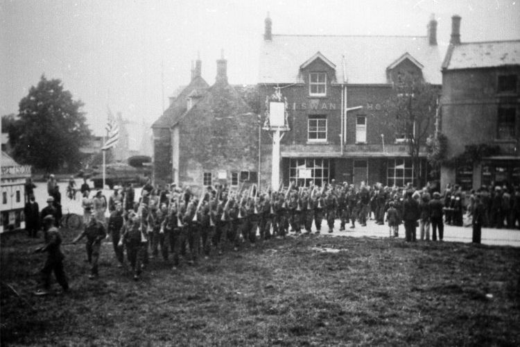 Home Guard on parade in Broadway
